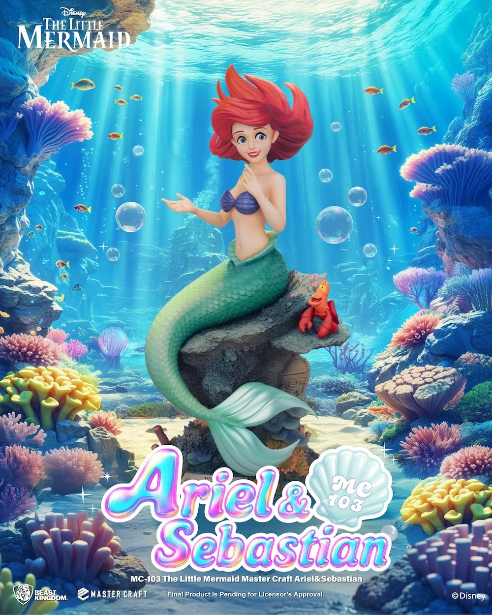 LA PETIT SIRENE - Ariel & Sebastien - Statuette Master Craft 42.8cm - Précommande Octobre 2026