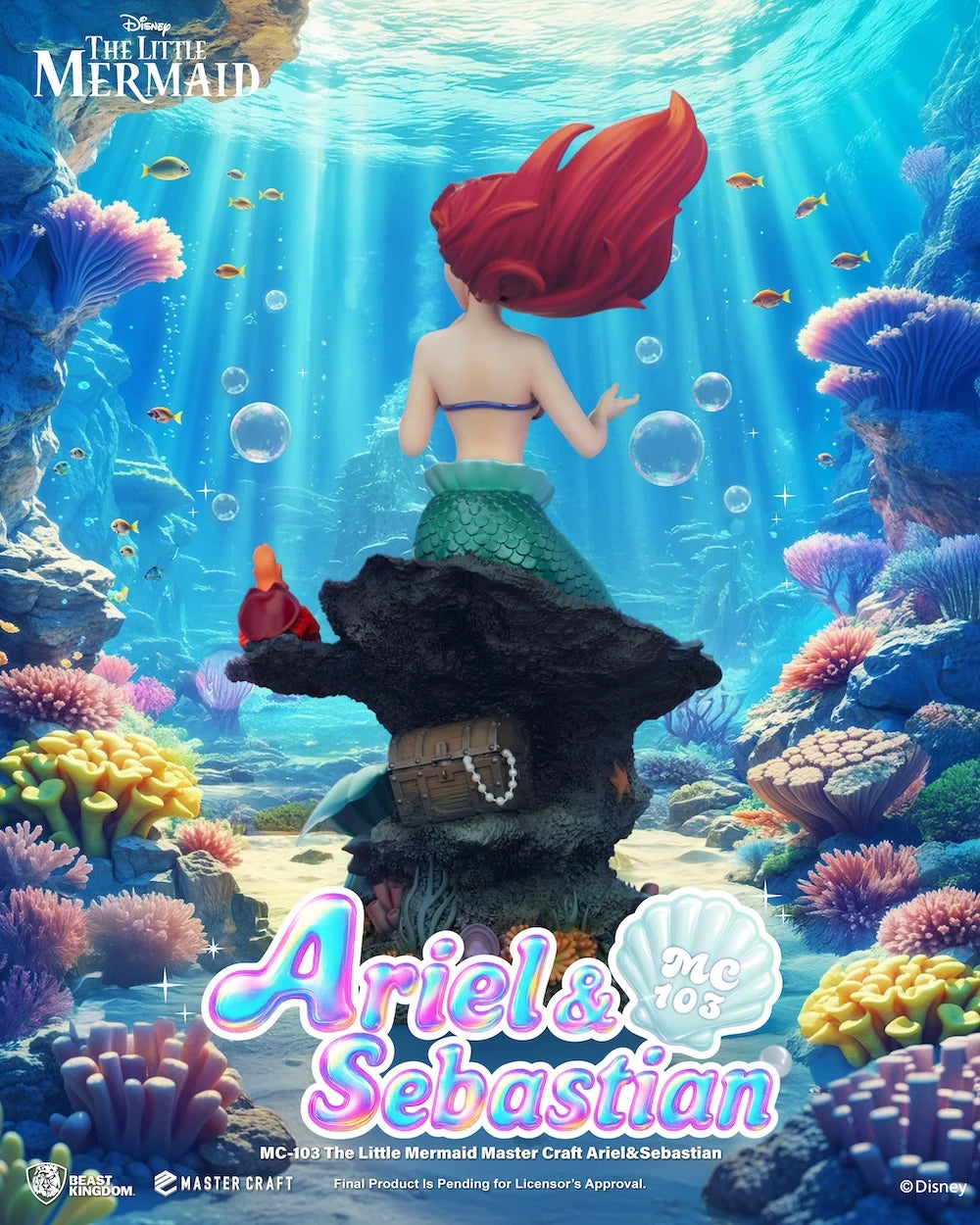 LA PETIT SIRENE - Ariel & Sebastien - Statuette Master Craft 42.8cm - Précommande Octobre 2026