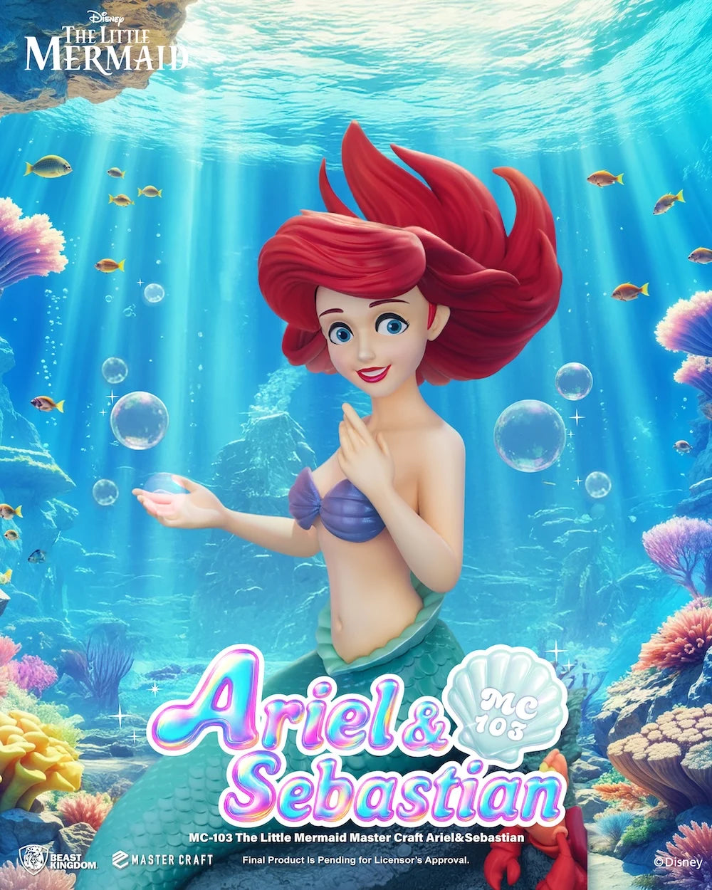 LA PETIT SIRENE - Ariel & Sebastien - Statuette Master Craft 42.8cm - Précommande Octobre 2026