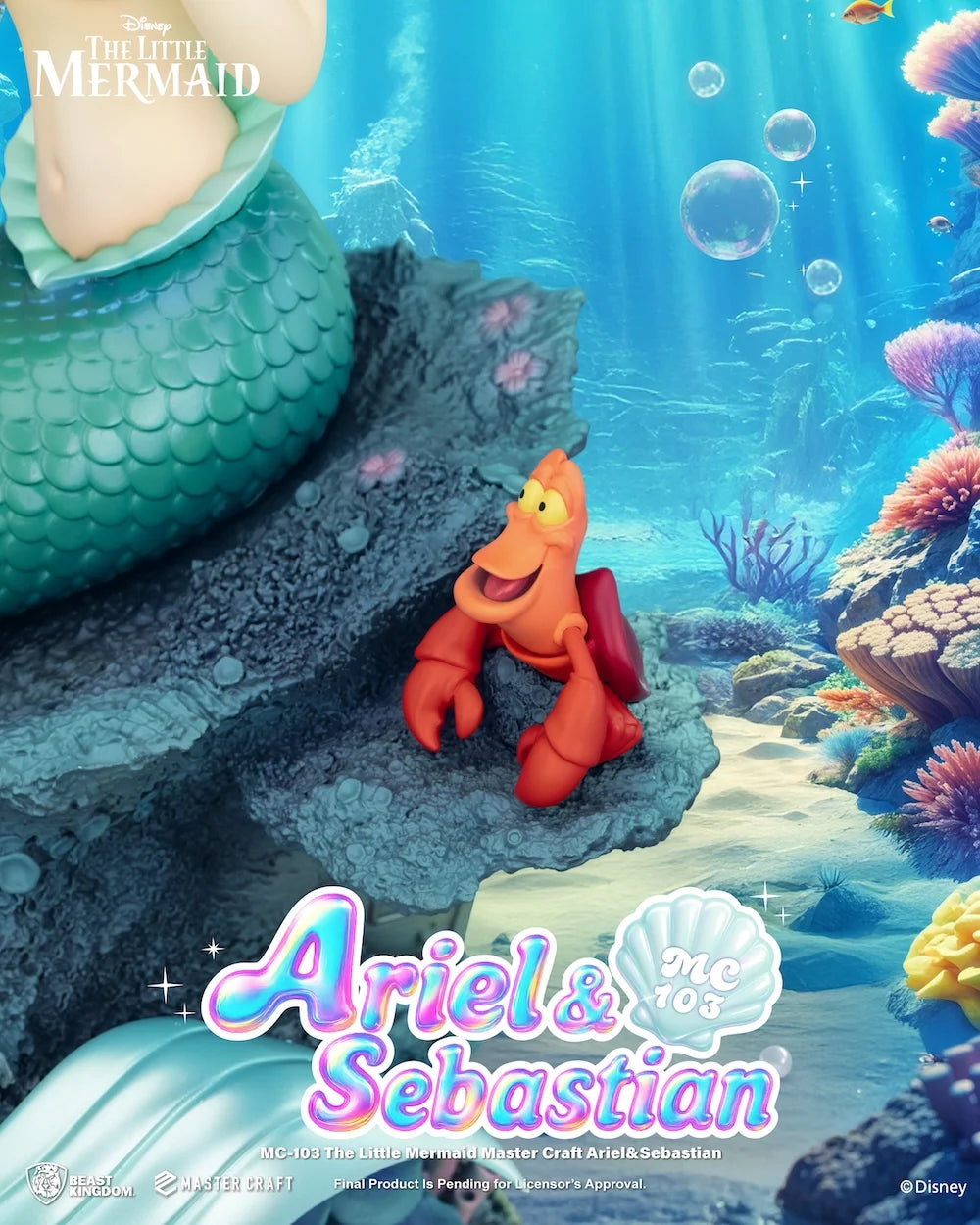 LA PETIT SIRENE - Ariel & Sebastien - Statuette Master Craft 42.8cm - Précommande Octobre 2026