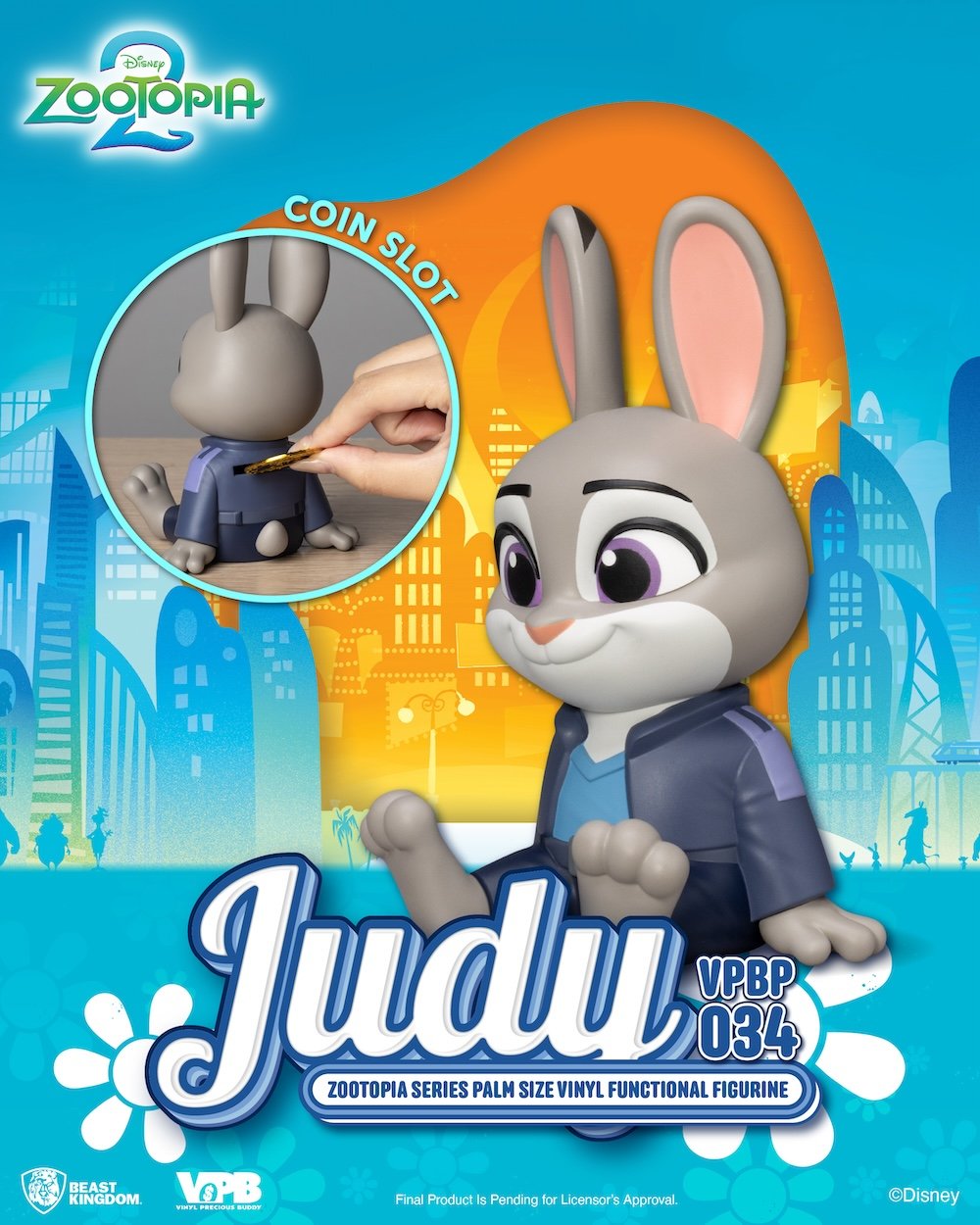 ZOOTOPIA 2 - Judy - Tirelire Vinyl Figure 15cm - Mars 2026