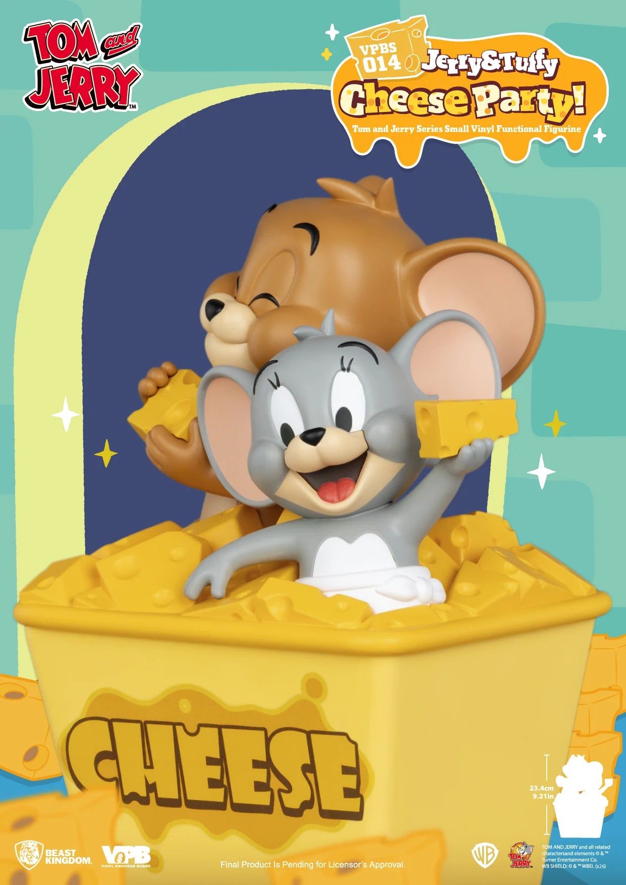 TOM & JERRY - "Jerry & Tuffy Cheese Party" - Tirelire 23.4cm - Précommande Août 2026