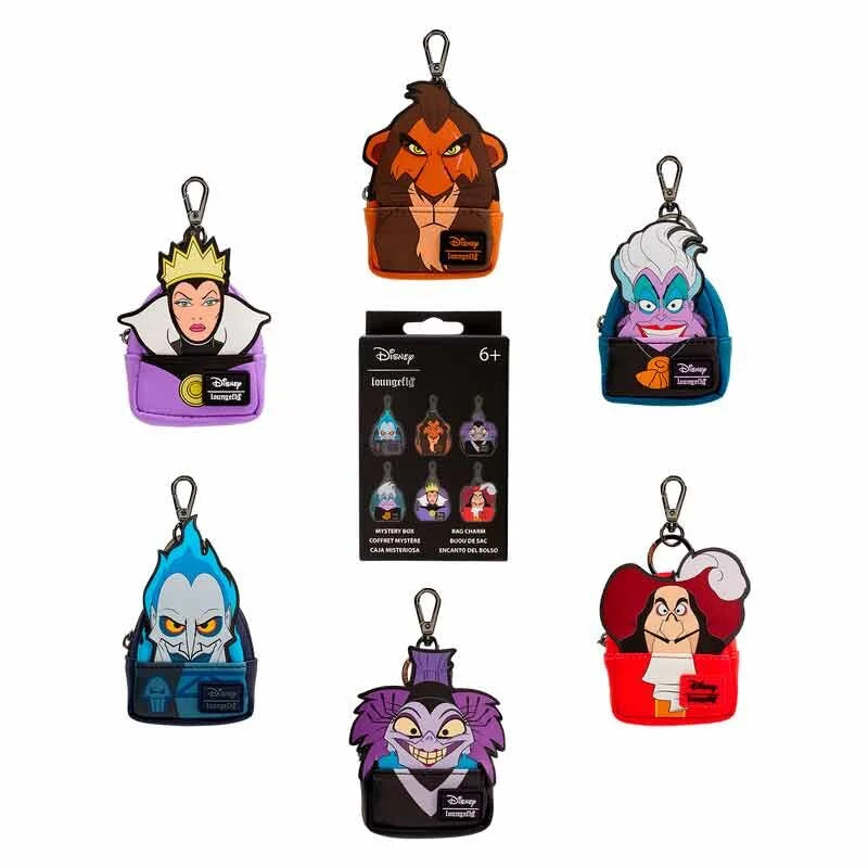 DISNEY - Villains - Mini Backpack Bag Charm Loungefly Mystery Box - Janvier 2026