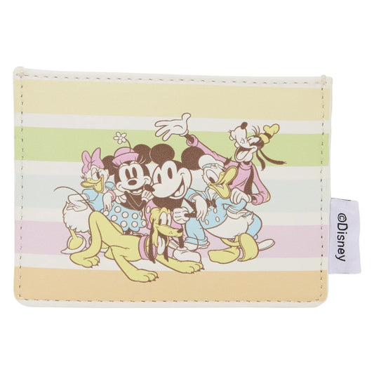 Porte cartes Mickey et ses amis arc en ciel