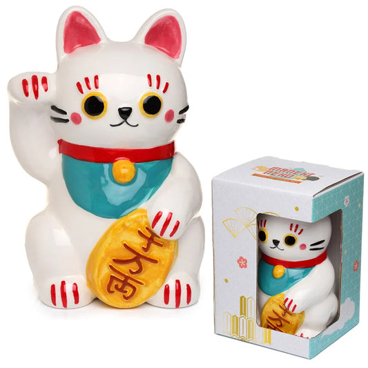 MANEKI-NEKO - Blanc - Tirelire 15cm - Fin Janvier 2026