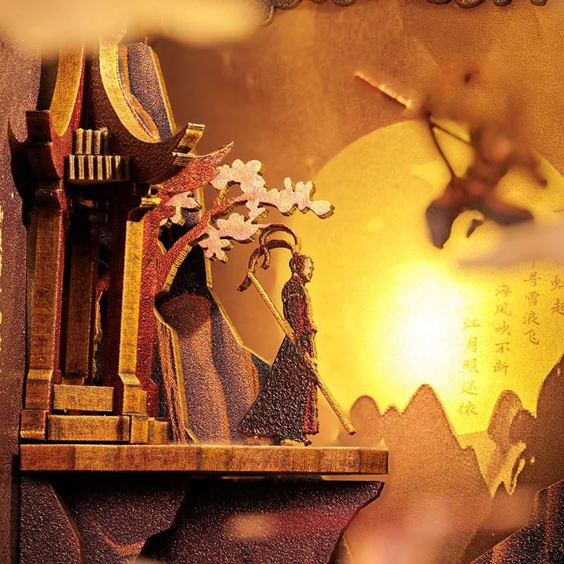 BOOK NOOK KIT - DIY - La Légende de Wukong - 89pc + Eclairage LED