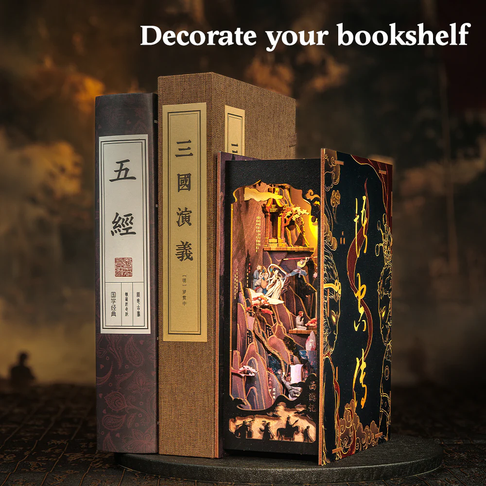 BOOK NOOK KIT - DIY - La Légende de Wukong - 89pc + Eclairage LED