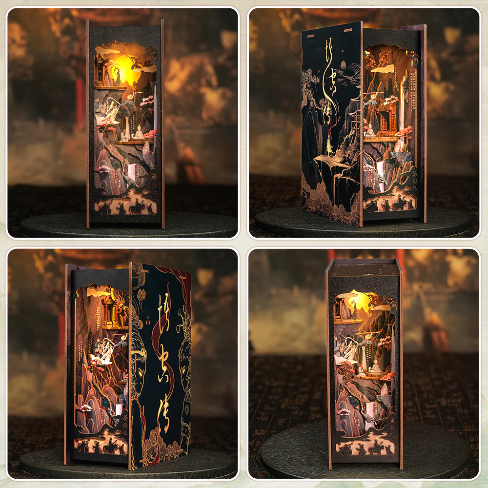 BOOK NOOK KIT - DIY - La Légende de Wukong - 89pc + Eclairage LED