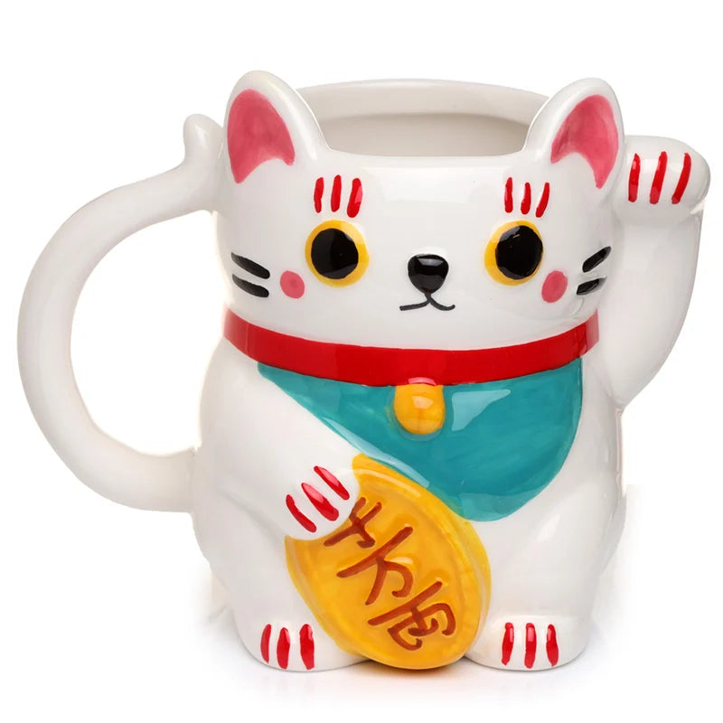 MANEKI-NEKO - Blanc - Mug 3D 450ml - Fin Janvier 2026