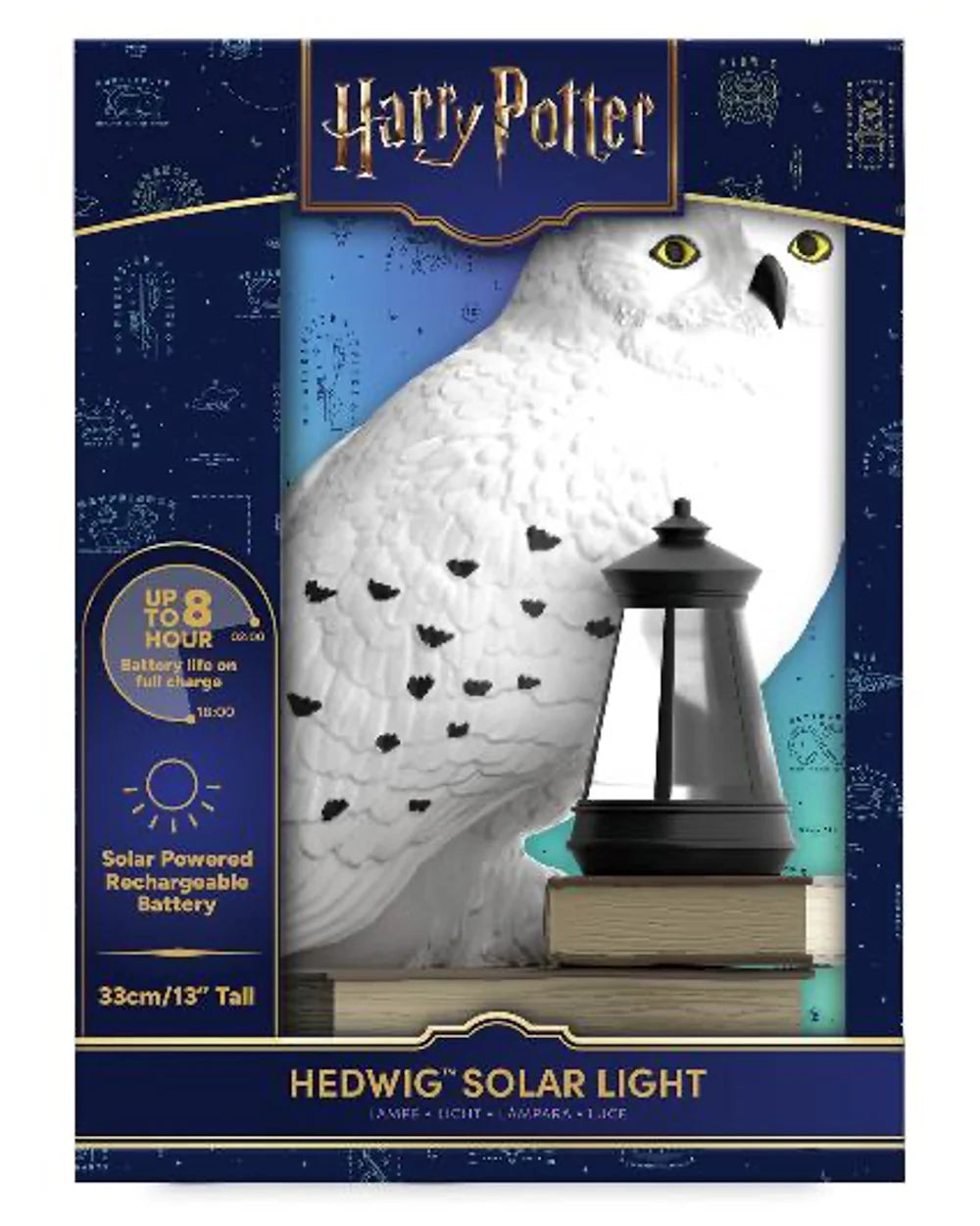 HARRY POTTER - Hedwige - Lampe Solaire Extérieure 'LunaGlo' 33cm