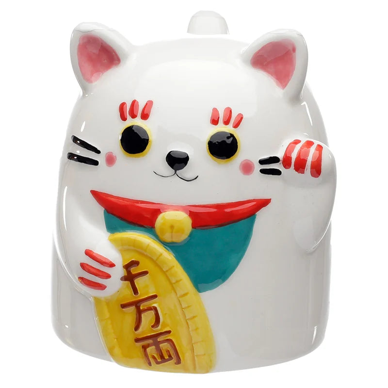 MANEKI-NEKO - Blanc - Mug + Couvercle 3D 500ml - Fin Mars 2026