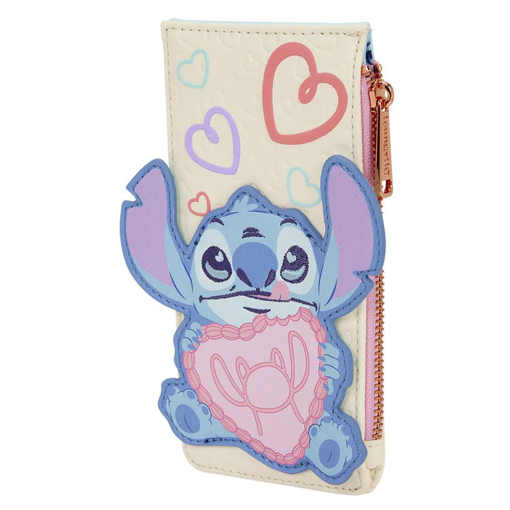 Portecarte Stitch et Angel Be Mine
