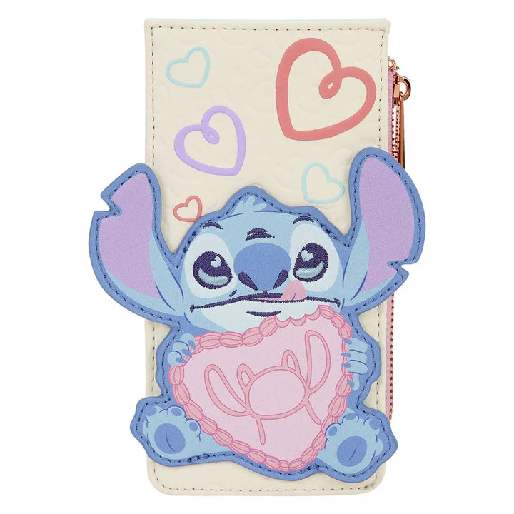Portecarte Stitch et Angel Be Mine