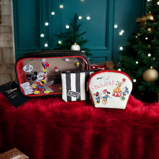 Pochette cosmétique triple Mickey