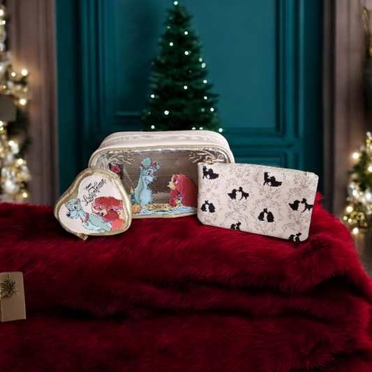 Pochette cosmétique triple La Belle et le Clochard