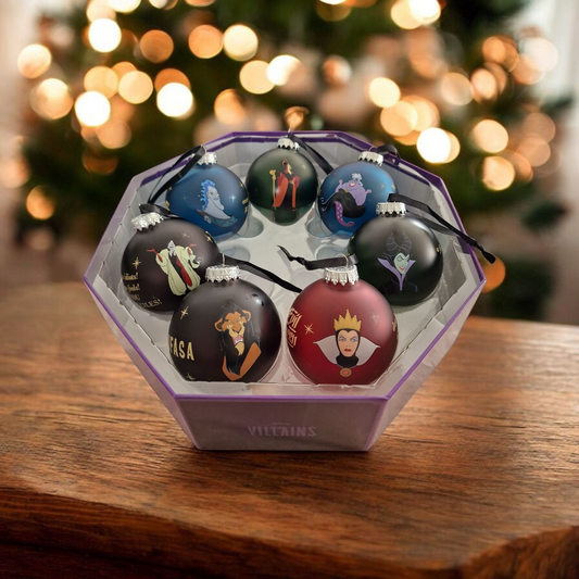 Coffret 7 Boules de Noël Villains