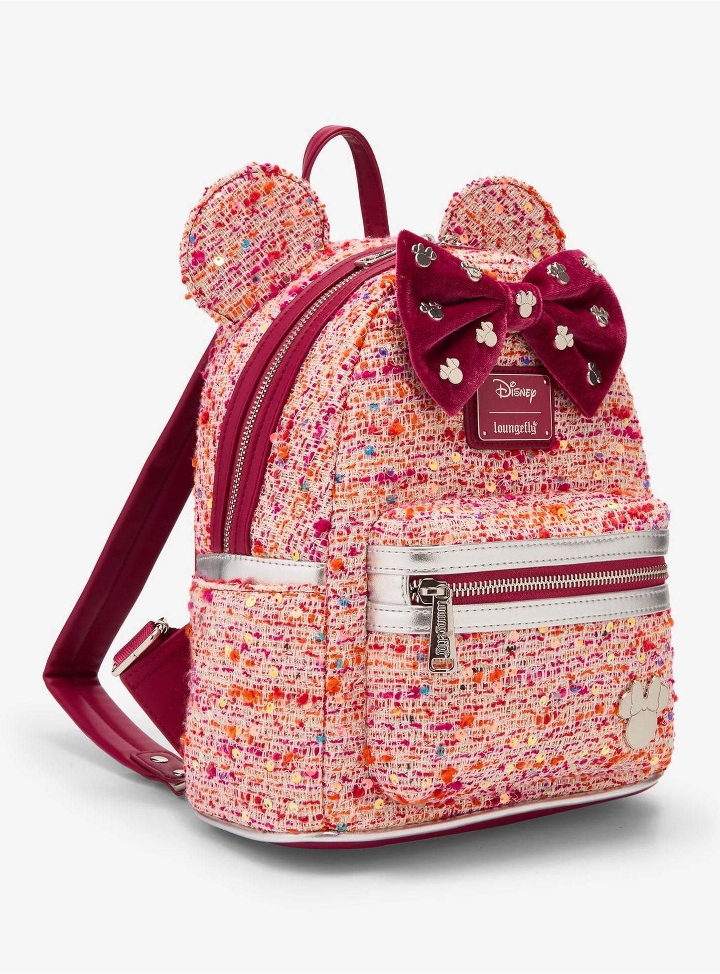 Sac à dos Pink Bouclé Fabric Minnie Mouse