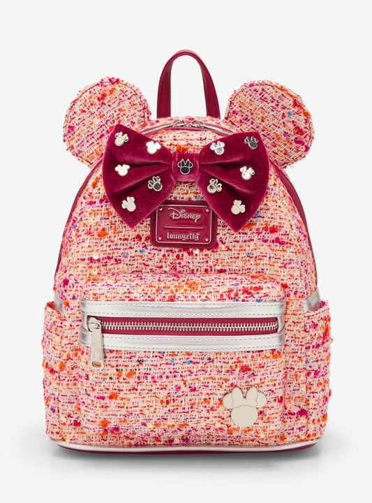 Sac à dos Pink Bouclé Fabric Minnie Mouse