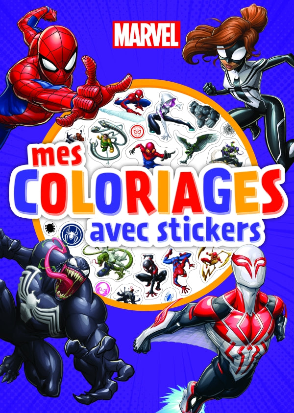SPIDER-MAN - Mes coloriages avec stickers