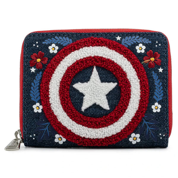 Marvel - Portefeuille Captain America Floral Shield